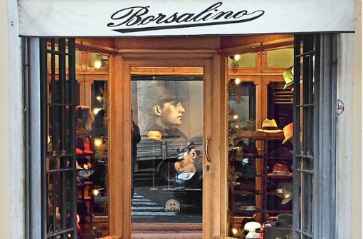 Die Borsalino-Boutique in Rom unweit der Spanischen Treppe. Foto: dpa