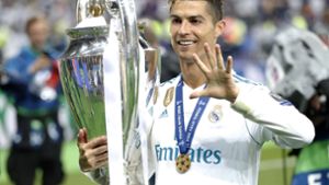 Cristiano Ronaldo hat 2018 als erster Spieler fünf Mal die Champions League gewonnen. Foto: AP/Pavel Golovkin