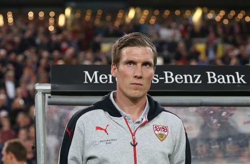 VfB-Trainer Hannes Wolf setzt im Spiel gegen 1860 München auf Simon Terodde. Foto: Pressefoto Baumann