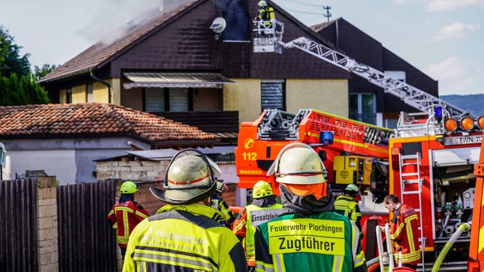 Feuer in Wernau: Brand im Dachgeschoss macht Haus unbewohnbar