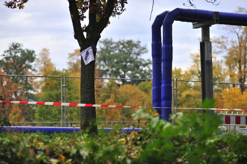 An Heiligabend wurde im Rosensteinpark ein zum S21-Grundwassermanagement gehörendes Leitungsrohr in Brand gesetzt - die Polizei sucht Zeugen. (Archivbild) Foto: www.7aktuell.de | Florian Gerlach