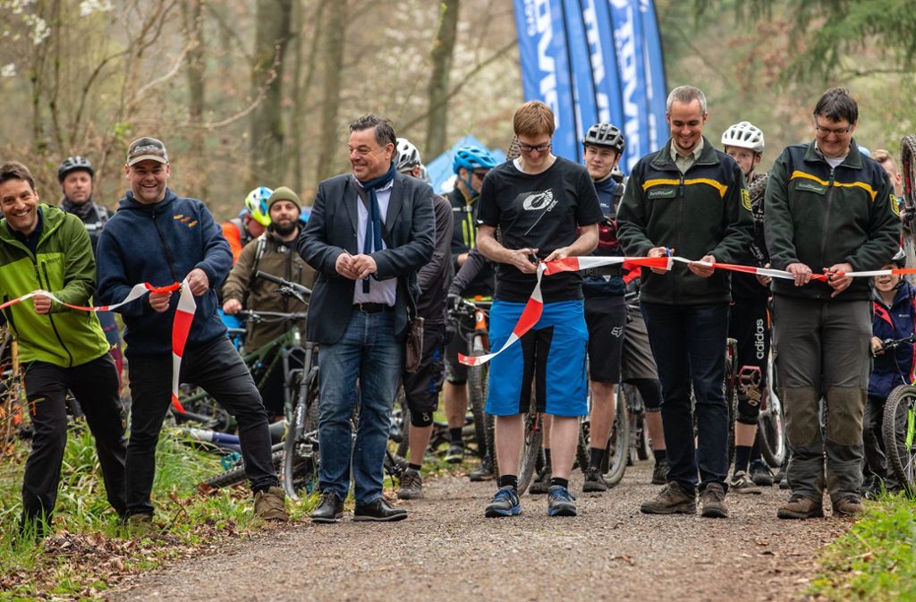 Am Samstag ist der neue Mountainbike-Trail eröffnet worden. Foto: avanti