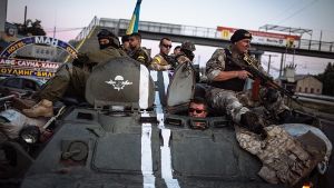 In der Ostukraine dauern die Kämpfe an. Foto: dpa
