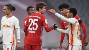 Der FC Bayern München und RB Leipzig trennten sich 3:3. Foto: AFP/Andreas Gebert