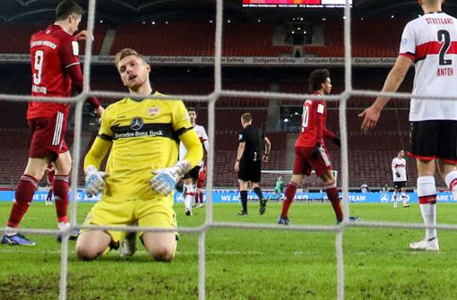 Florian Müller steht bei den VfB-Fans bisweilen in der Kritik. Foto: dpa/Tom Weller