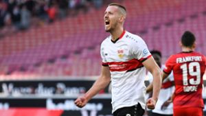 Geballte Energie: Waldemar Anton vom VfB Stuttgart stellt sich in Berlin auf einen harten Kampf ein. Foto: dpa/Silas Stein