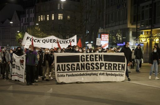 Die Organisation Solidarität und Klassenkampf hatte am Freitag  zu einer Kundgebung geladen. Foto: Lichtgut/Julian Rettig