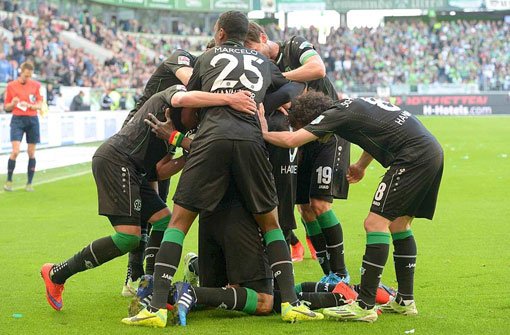 Hannover ist in Wolfsburg noch zu einem 2:2 gekommen. Foto: dpa