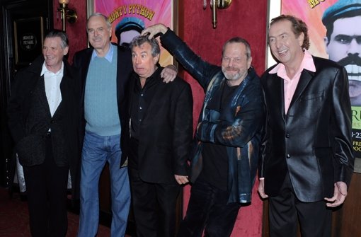 Etwas grauer, aber noch immer brilliant: Michael Palin, John Cleese, Terry Jones, Terry Gilliam and Eric Idle von Monty Python. Foto: EPA FILE