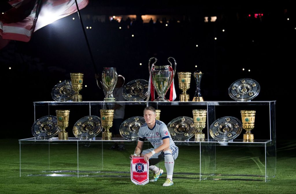 Stolze Titelsammlung: Bastian Schweinsteiger blickt auf eine erfolgreiche Karriere beim FC Bayern zurück.
