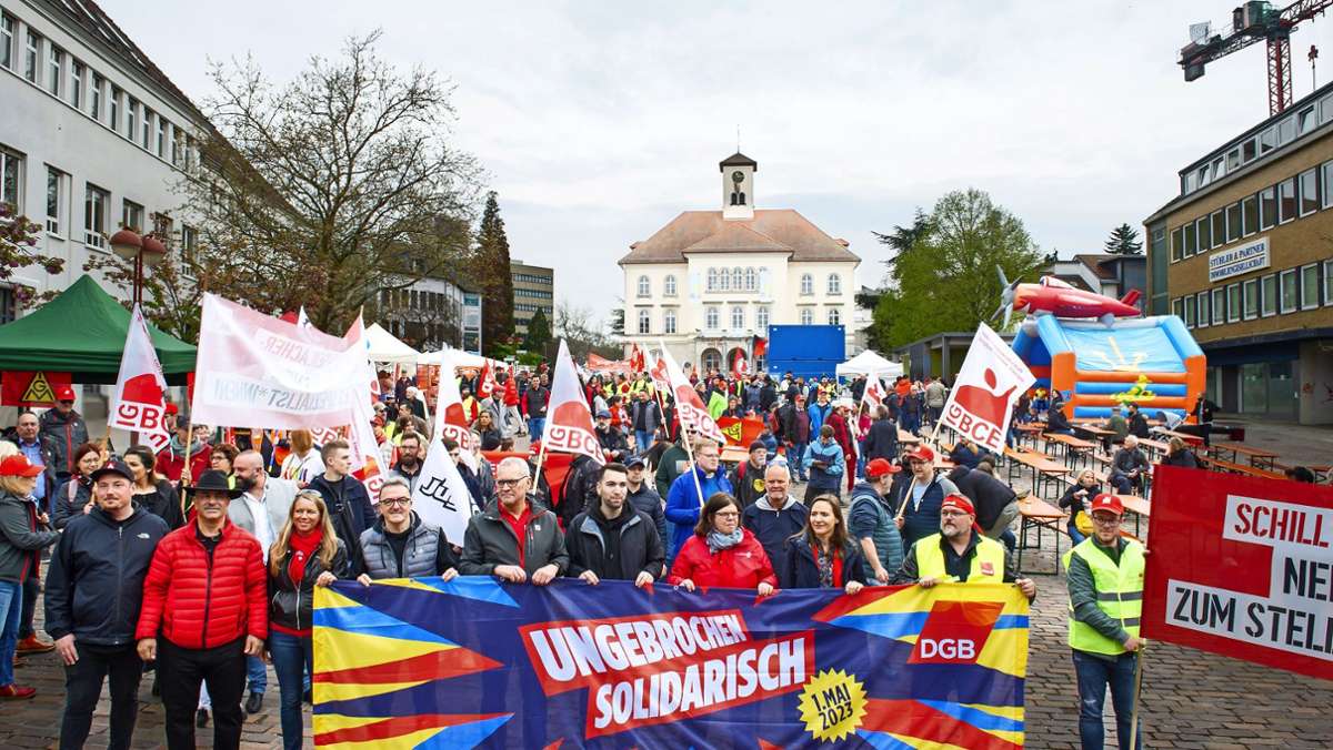 Mai-Kundgebung in Sindelfingen: 700 Menschen demonstrieren für Mitsprache und mehr Lohn