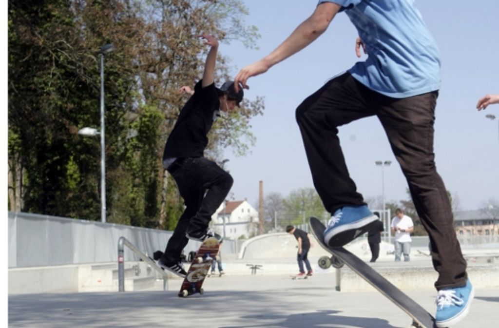 Streitthema: Die Skateranlage am Foto: Achim Zweygarth