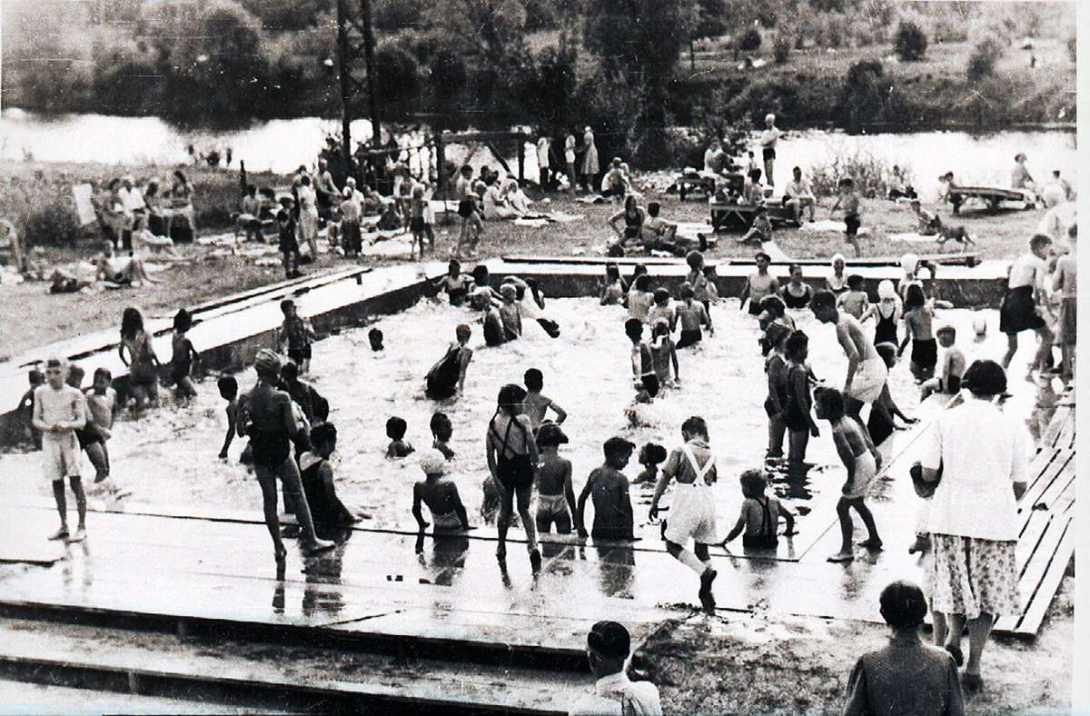 Im Zuge der Erneuerung des Neckarbades wurde auch ein Becken für Kinder und Nichtschwimmer eingerichtet.