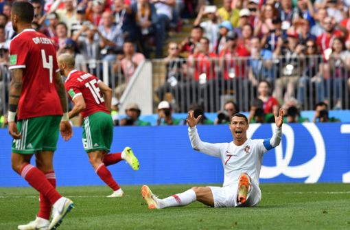 War über die iranischen Fans wenig erfreut: Superstar Christiano Ronaldo. Foto: AFP