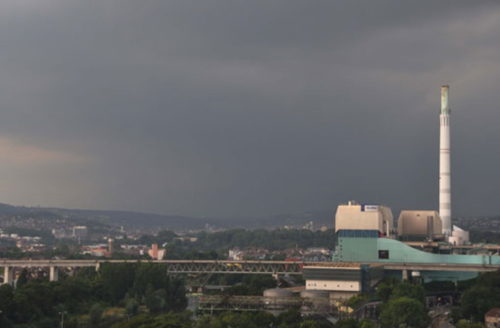 Kurz vor der Eröffnung des Henkersfestes war ein kräftiges Gewitter über Stuttgart und Region gezogen.
