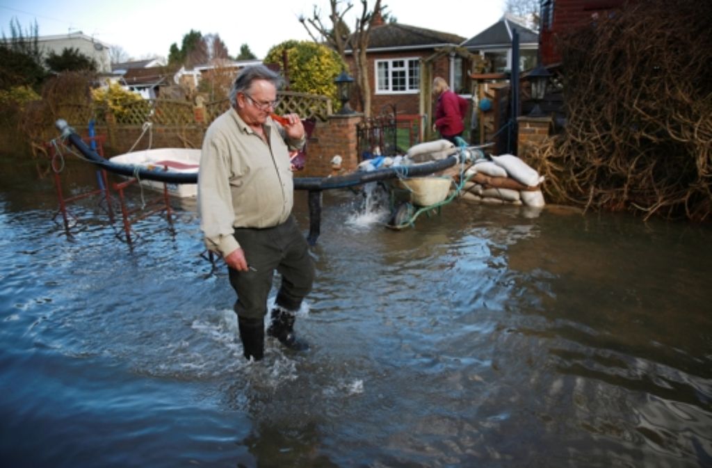 Fotos vom aktuellen Hochwasser in Großbritannien.