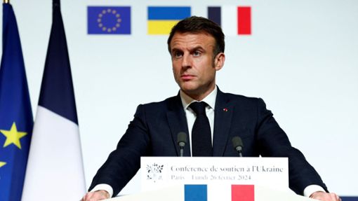 Wir werden alles tun, was nötig ist, damit Russland diesen Krieg nicht gewinnen kann: Frankreichs Präsident Emmanuel Macron. Foto: Gonzalo Fuentes/RTR/AP/dpa