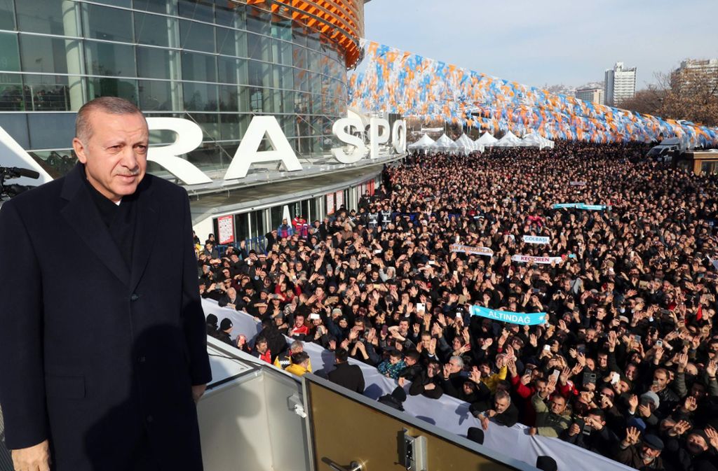 Erdogan gibt wieder den unnachgiebigen Staatsführer. Foto: AFP