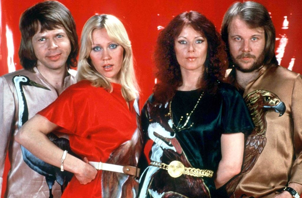 Das undatierte Archivbild zeigt die legendäre schwedische Pop-Gruppe Abba mit Björn Ulvaeus, Agnetha Fältskog, Anni-Frid Lyngstad und Benny Andersson (von links).