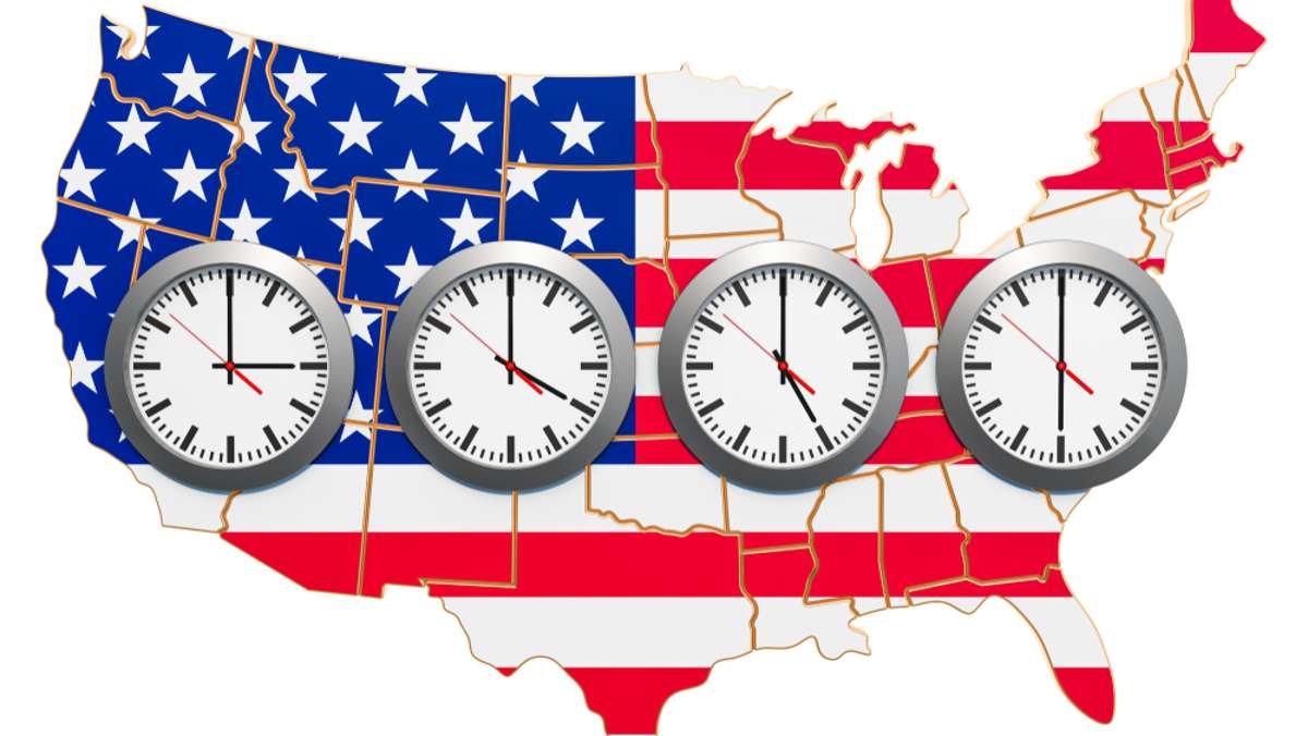 Die unterschiedlichen Zeitzonen der USA sorgen bei dem einen oder anderen für Verwirrung.