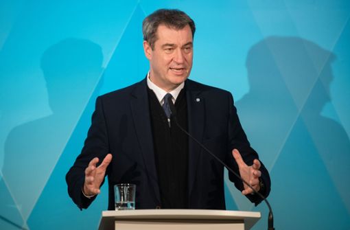 Bayerns Ministerpräsident Markus Söder will Krankenhäuser besser Schützen. Foto: dpa/Nicolas Armer