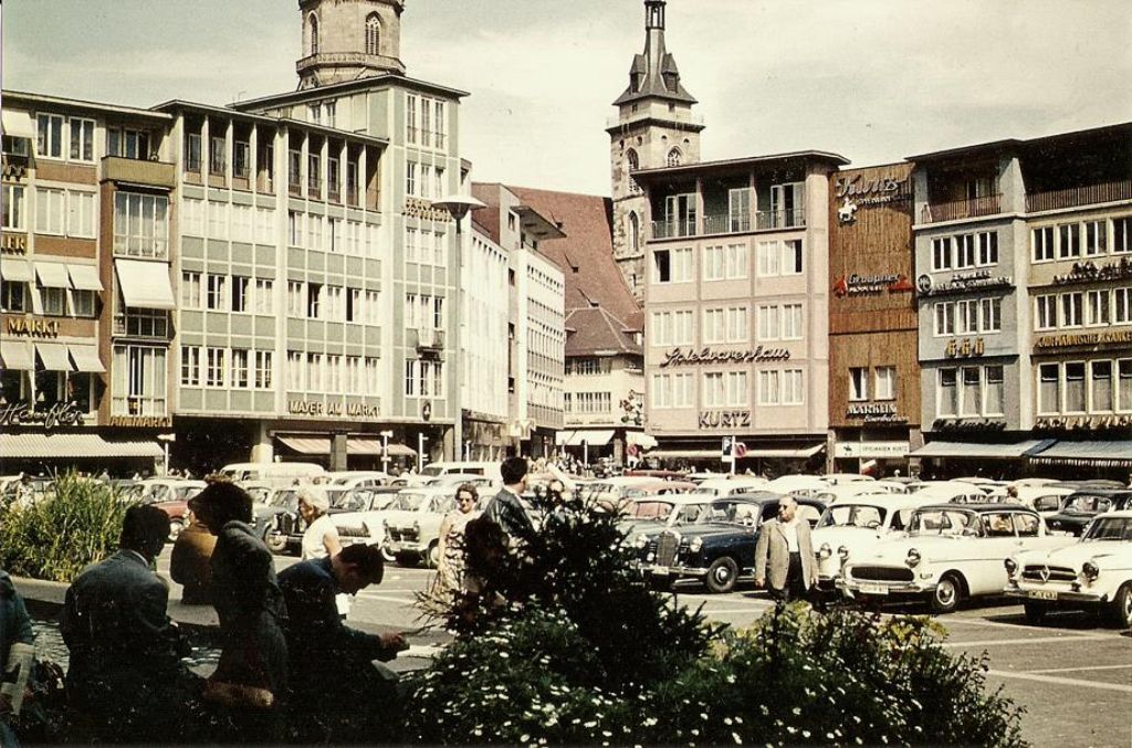 Der Marktplatz im Jahr 1958