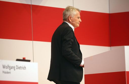 Abgang des VfB-Präsidenten: Wolfgang Dietrich ist zurückgetreten. Foto: Baumann
