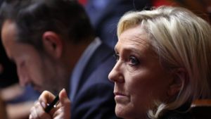 Marine Le Pen hier in der Nationalversammlung Foto: AFP/Emmanuel Dunand