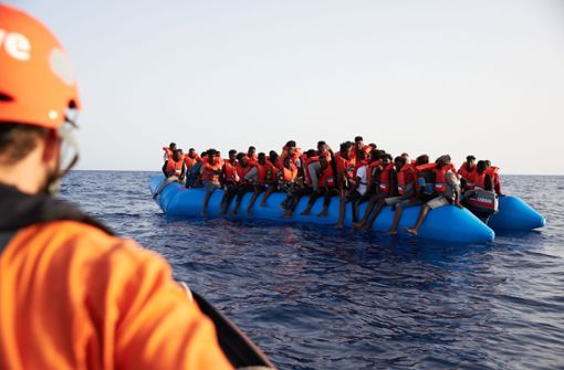 Jeden Tag werden Bootsflüchtlinge aus dem Mittelmeer gerettet. Foto: dpa/Fabian Heinz