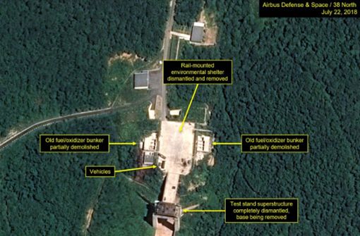 Die umstrittene Raketen-Startanlage in Nordkorea. Foto: 38 North