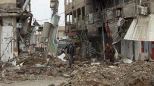 Mossul, die zweitgrößte Stadt nach Bagdad ist schwer zerstört. Foto: AP