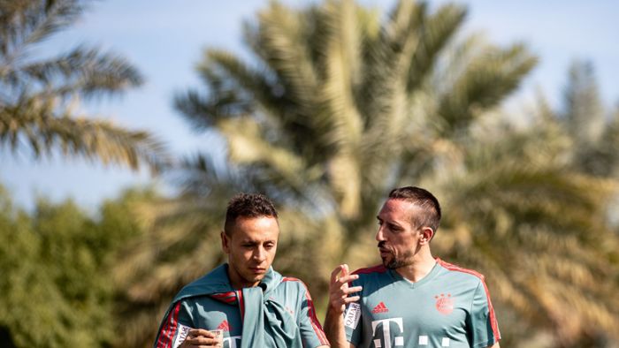 Ribéry trainiert mit den Bayern in Doha