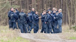 Fall Rebecca - Polizei durchkämmt Wald in Brandenburg