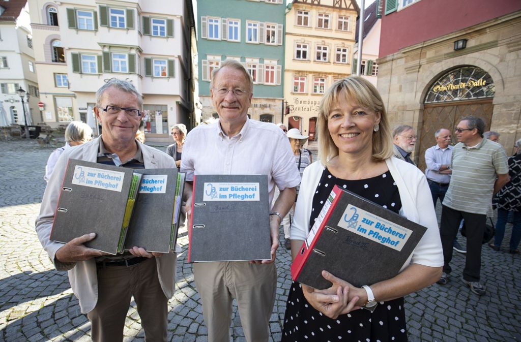 Klaus Hummel, Wolfgang Drexler und Ulrike Gräter kämpfen für den Bebenhäuser Pfleghof. Foto: Steinert
