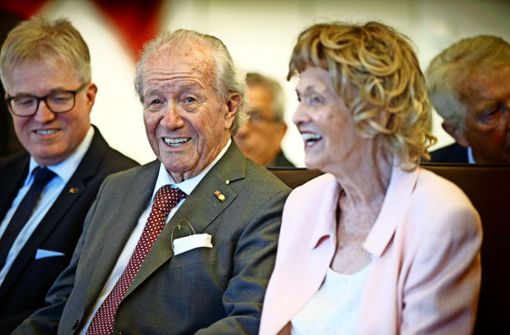 Ute und Siegfried Steiger sind Ehrenbürger von Winnenden. Foto: Gottfried Stoppel