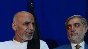 Ashraf Ghani (links) und Abdullah Abdullah. Foto: dpa