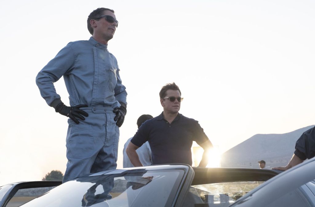 Christian Bale (links) als Rennfahrer und Matt Damon als Manager sind ein gutes Team in „Le Mans 66“, das seine Konflikte mit offenem Visier austrägt – meistens