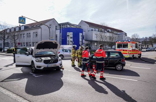 Auf der Kreuzung Röntgenstraße/Alleenstraße gab es am Donnerstagmorgen einen Unfall. Foto: SDMG/SDMG / Kohls