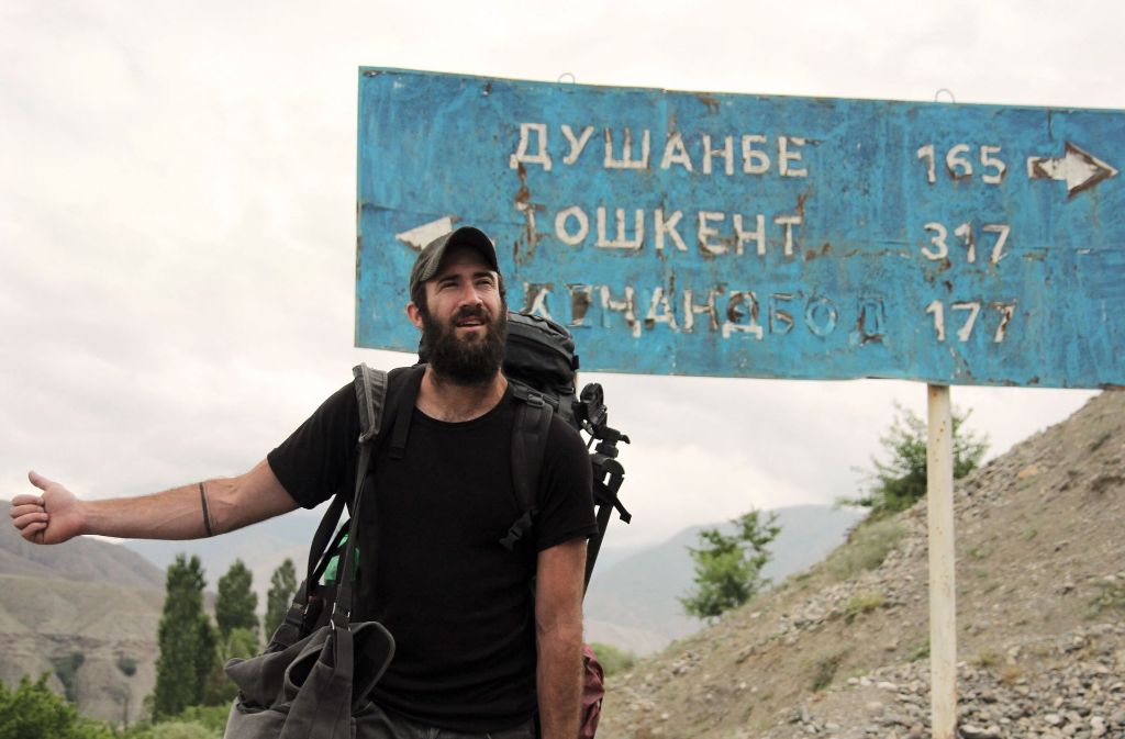 Per Anhalter durch Zentralasien: Auf dem Weg von Duschanbe/Tadschikistan nach Taschkent/Usbekistan, Juni 2013.