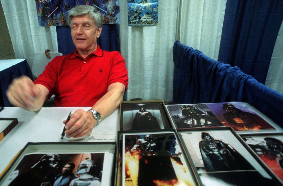 Darth-Vader-Darsteller Dave Prowse ist im Alter von 85 Jahren gestorben. Foto: AP/Lynsey Addario
