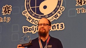 Ulrich Voigt war 2013 bei der Rätsel-WM in Peking der Sieger Foto: Rätselredaktion Susen