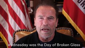 Arnold Schwarzenegger verurteilte die Ausschreitungen von Washington scharf. Foto: dpa/Frank Fastner