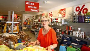 Räumungsverkauf beginnt:   Im September schließt Brigitte Weissert das Kontor in der Kirchstraße endgültig. Foto: factum/