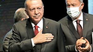 Recep Tayyip Erdogan wirft Griechenland vor, die Türkei vor ihrer Küste „einsperren“ zu wollen. Foto: AFP/ADEM ALTAN