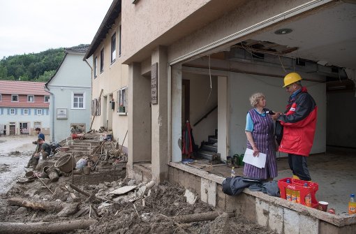Vor allem in Braunsbach sind viele Häuser beschädigt. Foto: dpa