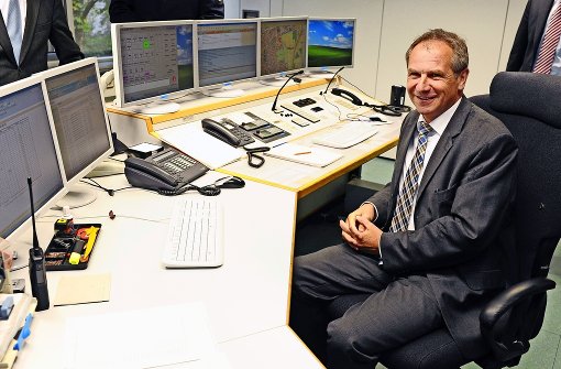 Der damalige Innenminister Reinhold Gall (SPD) war vor fünf Jahren  bei der Einweihung des   Waiblinger Lagezentrums dabei. Foto: dpa