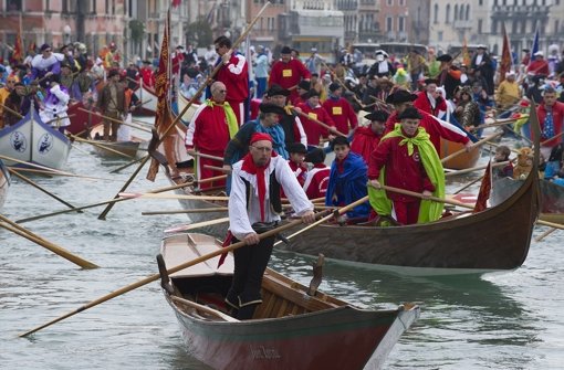 Die Veranstalter erwarten während der zwei Wochen Ausnahmezustand in Venedig wieder Hunderttausende Besucher. Foto: Getty Images Europe
