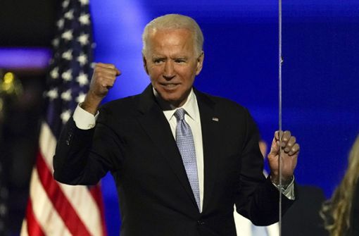 Joe Biden ist laut einigen großen TV-Anstalten nun eindeutig der Sieger um die US-Präsidentschaft. Foto: AP/Andrew Harnik