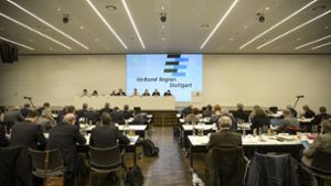 Eine Sitzung der Regionalversammlung in der Sparkassenakademie in Stuttgart: Hier will die AfD künftig als Fraktion vertreten sein. Foto: Lichtgut/