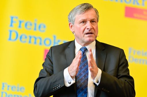Südwest-FDP-Chef Hans-Ulrich Rülke hat sich zu möglichen Koalitionen nach der Landtagswahl 2021 geäußert. Foto: dpa